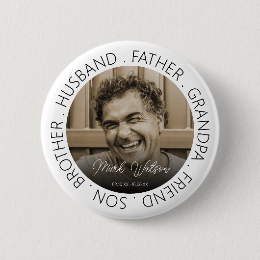 記念写真追悼式 缶バッジ (正面)