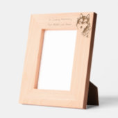 記念写真追悼記念オオカミ レーザー彫刻フレーム (左)