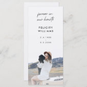 記念写真 |お葬式のお願い詩の祈りの言葉カード (正面/裏面)