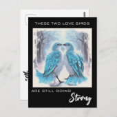 *~* 記念写真 ラブバード 冬 AP54 ポストカード (正面/裏面)