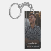 記念写真 |愛情のあるメモリスクモダンリプト キーホルダー (正面左)