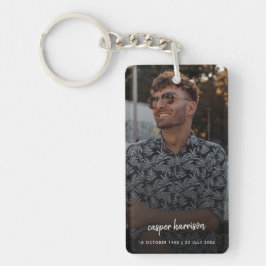 記念写真 |愛情のあるメモリスクモダンリプト キーホルダー