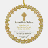 記念叙勲ギフト司祭デアコン セラミックオーナメント (正面)