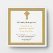 記念叙勲ギフト司祭デアコン フォトプラーク (正面)