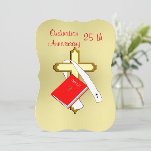 記念司祭叙階お祝い 招待状 (スタンド正面)