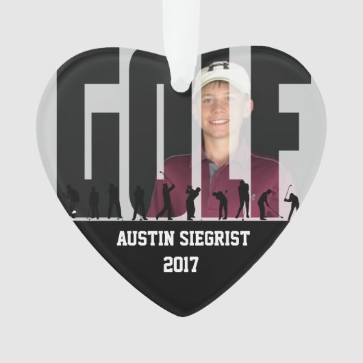 記念品のゴルフ写真 オーナメント (正面)