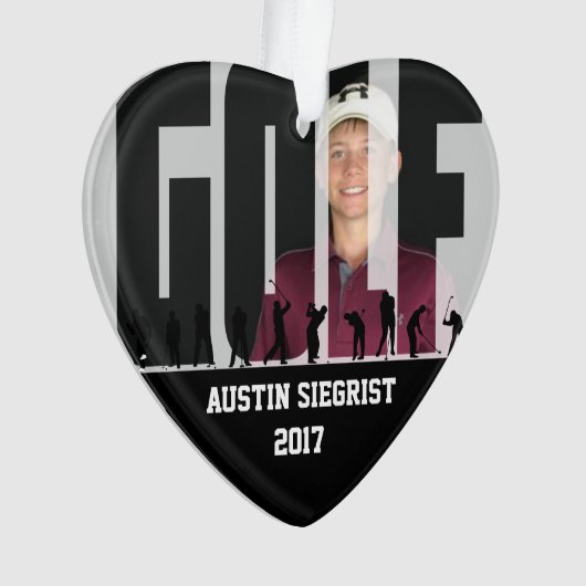 記念品のゴルフ写真 オーナメント (正面)