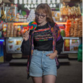 記念品80年代90年代テレテキストグリッチアートノスタルジア Tシャツ