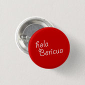 記念品: Hola Boricua: Pin 缶バッジ (正面&裏面)