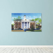記念市役所外観 キャンバスプリント (インサイチュ (ウッドフロア))