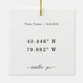 記念座標セラミックオーナメント セラミックオーナメント (裏面)