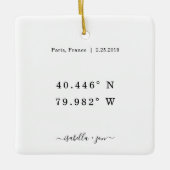 記念座標セラミックオーナメント セラミックオーナメント (正面)