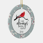 記念引用文写真記念クリスマス セラミックオーナメント (右)