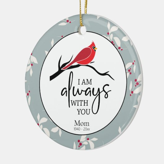 記念引用文写真記念クリスマス セラミックオーナメント (左)