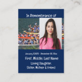 記念形石龍ボート漕ぎ 名刺 (正面)