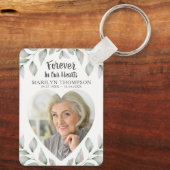 記念心臓の形をした永遠の私たちのハート キーホルダー (裏面)