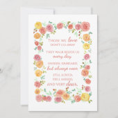 記念悔やみや弔慰詩とバラ (正面)