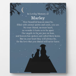 記念愛犬と猫の美しいスピリチュアル名 フォトプラーク