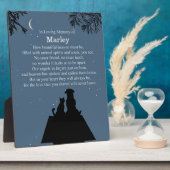 記念愛犬と猫の美しいスピリチュアル名 フォトプラーク (側面)