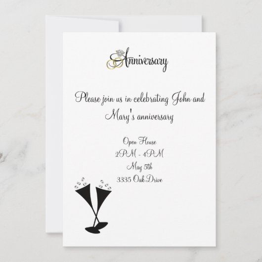 記念招待状 招待状 (正面)