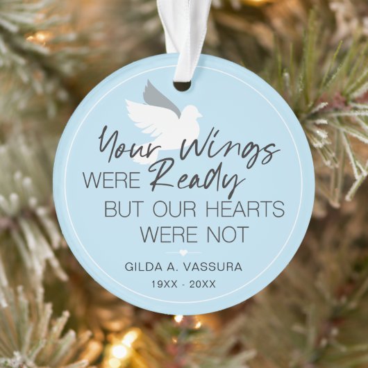 記念撮影の準備ができたあなたの翼 オーナメント (ツリー)