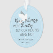 記念撮影の準備ができたあなたの翼 オーナメント (正面)