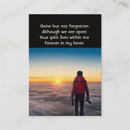 記念撮影ガーデニング写真家 名刺 (正面)