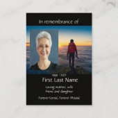 記念撮影ガーデニング写真家 名刺 (裏面)