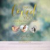 記念撮影コラージュハート アクリルサイン (ニュートラル)