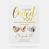 記念撮影コラージュハート アクリルサイン (正面)