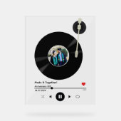 記念撮影ビニール結婚レコード アクリルサイン (正面)