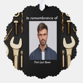 記念撮影祈りの言葉ツール整備士 オーナメントカード