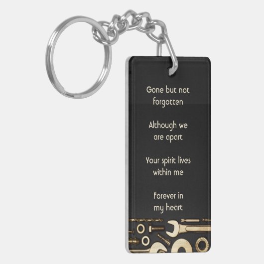 記念撮影祈りの言葉ツール整備士 キーホルダー (正面左)