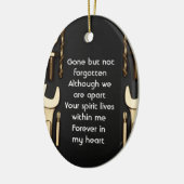 記念撮影祈りの言葉ツール整備士 セラミックオーナメント (左)