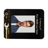 記念撮影祈りの言葉ツール整備士 マグネット (横)