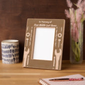 記念撮影祈りの言葉ツール整備士 レーザー彫刻フレーム (左)