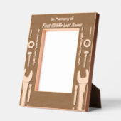 記念撮影祈りの言葉ツール整備士 レーザー彫刻フレーム (左)