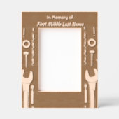 記念撮影祈りの言葉ツール整備士 レーザー彫刻フレーム (正面)