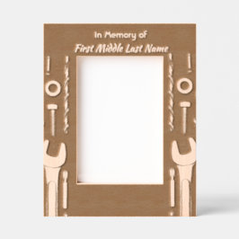 記念撮影祈りの言葉ツール整備士 レーザー彫刻フレーム