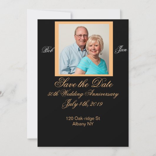 記念日おめでとうカード 保存版 セーブザデート (正面)