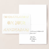 記念日おめでとう 箔カード (ディスプレー)