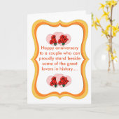 記念日おもしろいの挨拶状 カード (黄色い花)