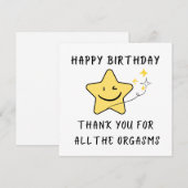 記念日おもしろい誕生日グリーティングカードの配偶者 シーズンカード (正面/裏面)