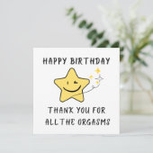 記念日おもしろい誕生日グリーティングカードの配偶者 シーズンカード (スタンド正面)