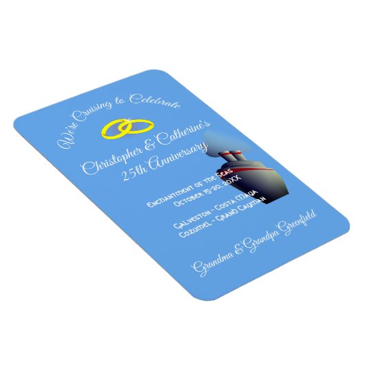 記念日お祝いステートルームドアマーカーブルー マグネット (右側)