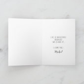 記念日から一緒に手を握ること カード (内部)