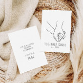 記念日から一緒に手を握ること カード