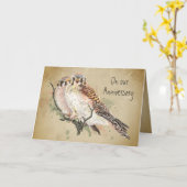 記念日が愛されたワンケストレル《鳥》ハヤブサ野生鳥 カード (黄色い花)