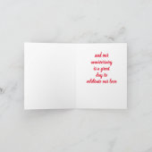 ***記念日には恋が盛り上がっている** カード (内部)