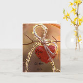 ***記念日には恋が盛り上がっている** カード (黄色い花)